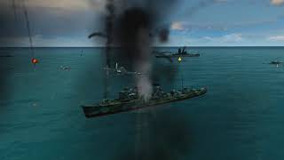 Battlestations Midway IJN Yamato Vs My US Fleet [upl. by Adorl]