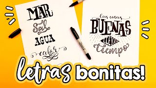 ¿Cómo hacer letras bonitas PARTE 5 ✄ Barbs Arenas Art [upl. by Ruffo]