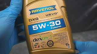 Ravenol DXG 5W30 Jak wygląda oryginalny olej silnikowy [upl. by Nerot168]