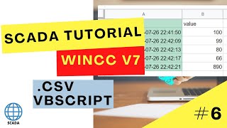 How to export data to CSV file using VBScript  HMI  SCADA Programming WinCC V7 Tutorial 6 [upl. by Etnwahs]