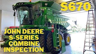 Learn how to inspect a John Deere SSeries Combine [upl. by Nalliuq]