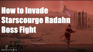 Elden Ring  How to Invade Starscourge Radahn Boss FIght [upl. by Bowler763]