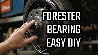 Easy Diy How To Remove A Rear Hub Wheel Bearing On A Subaru Forester [upl. by Stark27]