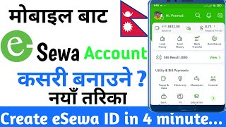 eSewa Account Kasari Banaune  How To Create And Verify eSewa Account In 4 Minutes eSewa Id 2024 [upl. by Niak]