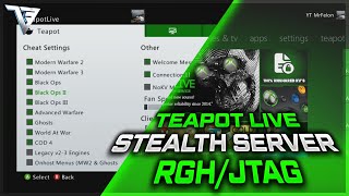 RGHJTAG TEAPOT LIVE STEALTH SERVER GOLD SPOOFING OFFHOST MENUS NO KV MODE amp MUCH MORE [upl. by Ventura]