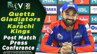 Mohammad Rizwan Post Match Press Conference  Quetta Gladiators vs Karachi Kings  HBL PSL 2020 [upl. by Osher]