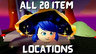 Unlocking Witchy Marinette  All 20 Halloween Items Locations [upl. by Dotson]