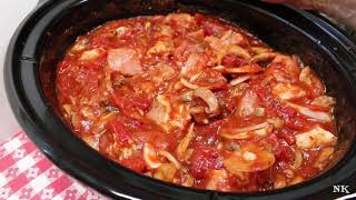 SLOW COOKED PORK RAGOUT DUMP AND GO RECIPE [upl. by Cinelli]