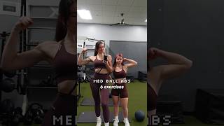 Med ball abs with Anya 💪 workout abs core coreworkout absworkout workoutmotivation abworkout [upl. by Eboh]