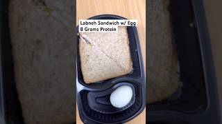 Labneh Sandwich with Egg 💪🏋️‍♀️breakfast fitfam shorts viral asmr [upl. by Omixam]