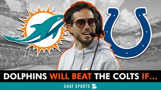 The Dolphins Will Beat The Colts If… [upl. by Ativ]