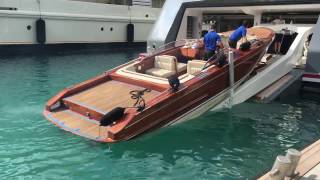 Onboard a Superyacht Recovering Tenders James Bond style [upl. by Zita68]