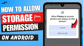 How to Allow Storage Permission in Android  Give Storage Permission Android ✅ [upl. by Ignatzia]