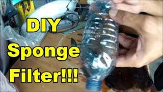 CHEAP Sponge Filter HOW TO DIY [upl. by Tolman]