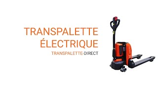 Transpalette électrique avec station de chargement  transpalettedirectfr [upl. by Oikim]