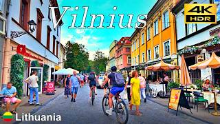 Vilnius Walking Tour  Lithuania 🇱🇹  August 2024  4K HDR [upl. by Roshan537]