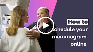 Learn how to schedule your screening mammogram online at Samaritan [upl. by Neit]