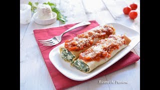 Cannelloni di crepes al sugo  Ricette che Passione [upl. by Fillian]