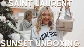 YSL Sunset Bag Review  Saint Laurent Sunset Medium Bag Unboxing [upl. by Aiduan]