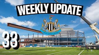 NUFC Fan Zone construction progress weekly update part 33 [upl. by Alyam]