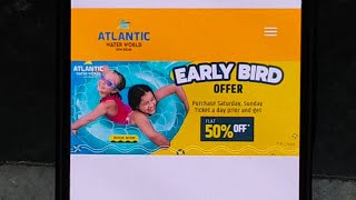 How to book Atlantic Water park ticket online  Atlantic Water park online booking process [upl. by Narcis]