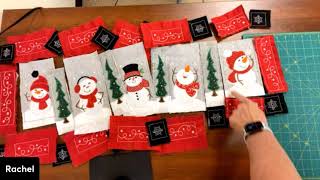 Snowman Table Runner with Rachel and PattyAnne [upl. by Tak]