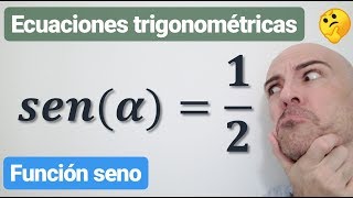 ECUACIONES TRIGONOMÉTRICAS con función seno senx12 [upl. by Spiros887]