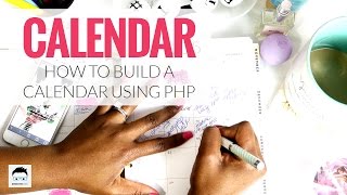 PHP Calendar Script Tutorial [upl. by Dustan530]