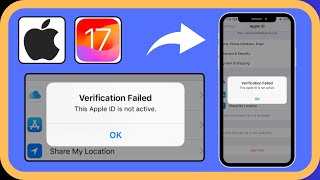 How to Fix Verification Failed This Apple ID Is Not Active Problem In iPhone [upl. by Anihpled]