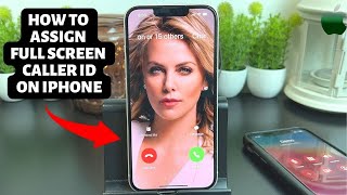 How To Enable FullScreen Photo Caller ID For Incoming Calls On iPhone 13 in 2022 [upl. by Ahtebat]