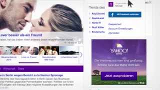 Die neue Yahoo Startseite [upl. by Cutlerr]