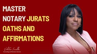 Mastering Michigan Notary Jurat Oaths and Affirmations [upl. by Emawk]