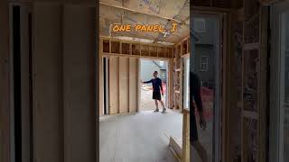 Single Panel Pocketing Door thebigdoorguys construction homebuilding doors interiordesign [upl. by Hahsi921]