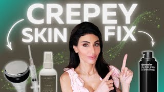 How To Fix CREPEY SKIN  Dermatologist Tips [upl. by Celinka]