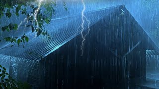 Rain Sounds For Sleeping  100 Instantly Fall Asleep With Rain And Thunder Sound At Night [upl. by Ponton803]