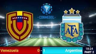 Venezuela vs ArgentinaClasificación Mundial Sudamérica [upl. by Fairlie]