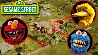 Drone Catches CURSED SESAME STREET IN REAL LIFE ELMOEXE BIG BIRD COOKIE MONSTER [upl. by Ordnajela]