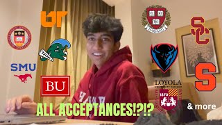 College Decision Reaction 2023 20 colleges ivies northwestern and more [upl. by Yerocal]