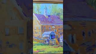 David Lussier painting of the barn at Ardrossan Farms in Villanova Pennsylvania [upl. by Berna378]