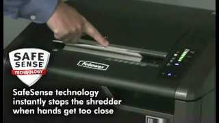 Fellowes 425Ci Shredder Demo  UK [upl. by Lyrrehs]