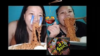 3X spicy ramen noodles challenge 🤤❤️ with nana 🤤😭😭😭 🔥🔥 [upl. by Aihsemot]