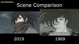 Hyakkimaru VS Demon  Dororo 1969 vs 2019  Dororo Comparison  どろろ シーン 比較 [upl. by Oikim]