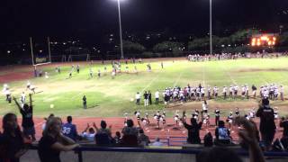 Radford Rams Football Vs Kalani 12 Sep 2014  Radford Cheer amp Band  LaLa LaLa [upl. by Noorah]