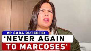 VP Sara Duterte Never Again To Marcoses [upl. by Bradney401]