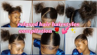 easy back to school hairstyles for short relaxed haircream hairstyles 💫❤️💞hairstyles compilation💫 [upl. by Llejk]