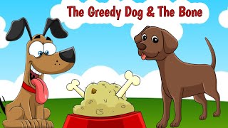 The Greedy Dog  The Dog And The Bone  Popular Bedtime Story For Kids  Moral Story In English [upl. by Aihsyak10]