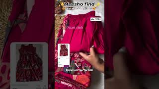 kurta set meesho meeshohaulethnic onlineshopping meeshoethnicwear kurtadesigns [upl. by Anev32]