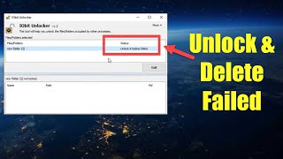 How to fix Iobit Unlocker v12 Cannot delete files Delete failed [upl. by Skiest]