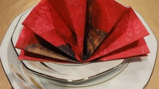 Servietten falten  Napkin folding  Zlaganje serviet [upl. by Nimra371]