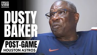 Dusty Baker Reacts to Facing His Son Playing for Washington Nationals in Astros Spring Training [upl. by Crowns742]